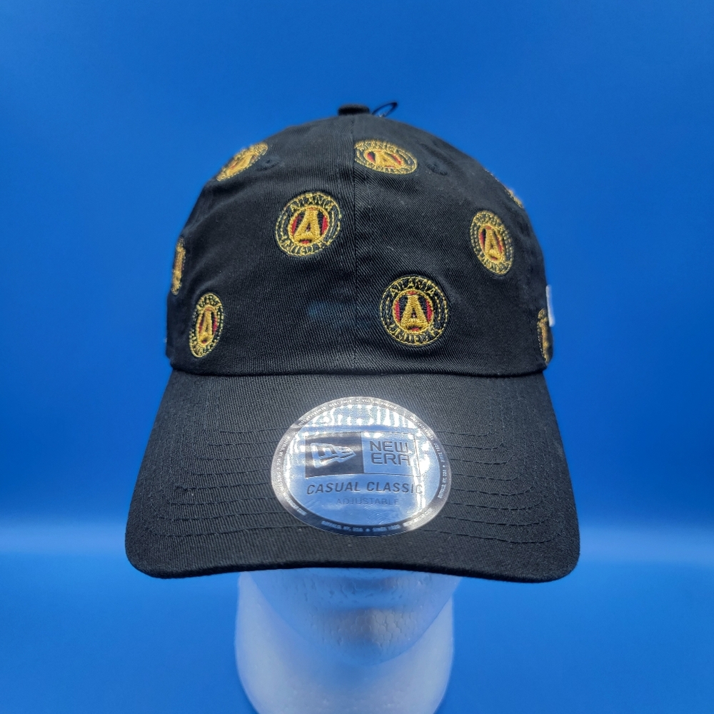 Atlanta United New Era Adjustable Men's Hat One Size Black Gold Red Soccer New